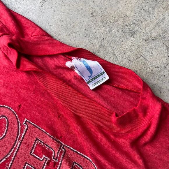 1980s Jostens Tee San Francisco 49ers y2k Mens size XXL distressed - Picture 2 of 2